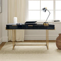 Modern bureau met 3 laden, USB-poorten en stopcontact