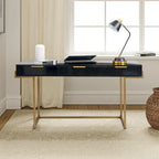 Modern bureau met 3 laden, USB-poorten en stopcontact