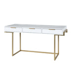 Modern bureau met 3 laden, USB-poorten en stopcontact