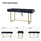 Modern bureau met 3 laden, USB-poorten en stopcontact