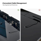 Modern bureau met 3 laden, USB-poorten en stopcontact