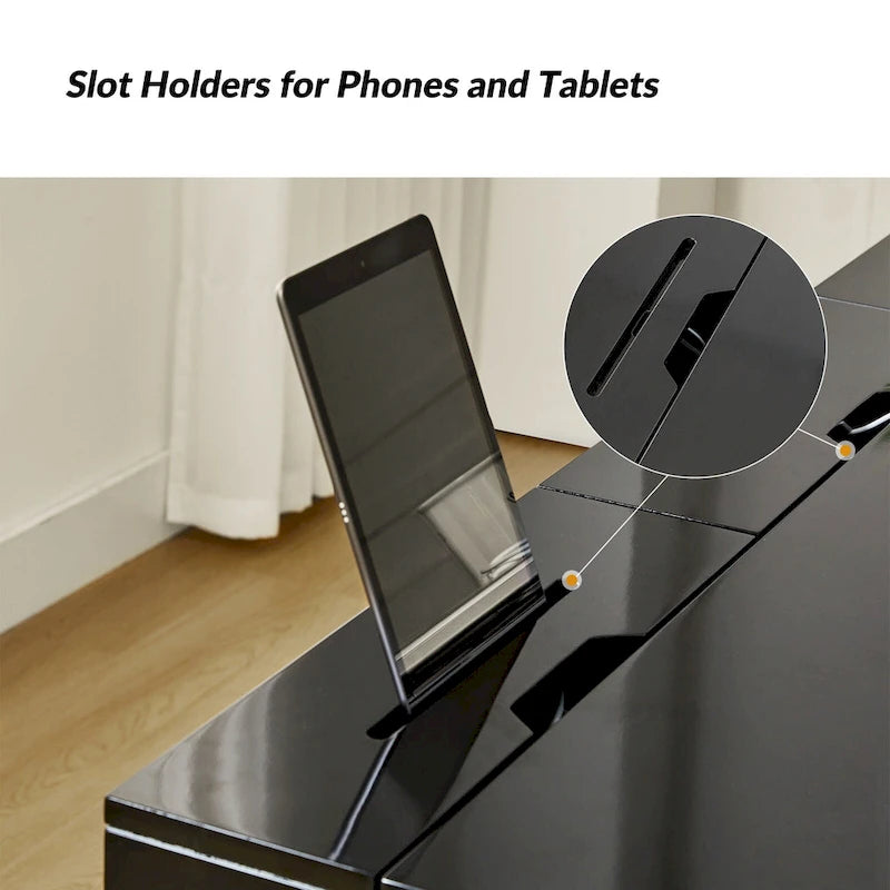 Modern bureau met 3 laden, USB-poorten en stopcontact