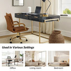 Modern bureau met 3 laden, USB-poorten en stopcontact