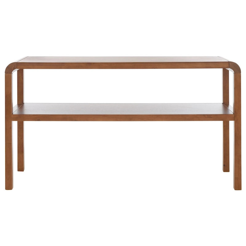 2-laags consoletafel met massief houten frame