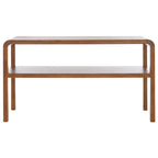 2-laags consoletafel met massief houten frame
