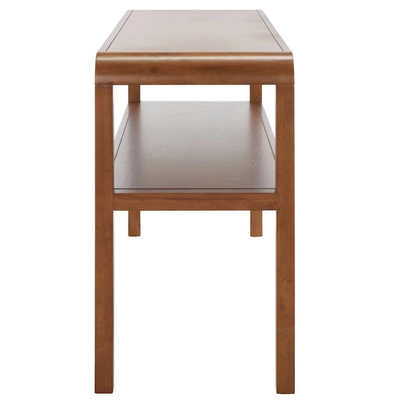 2-laags consoletafel met massief houten frame
