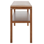 2-laags consoletafel met massief houten frame