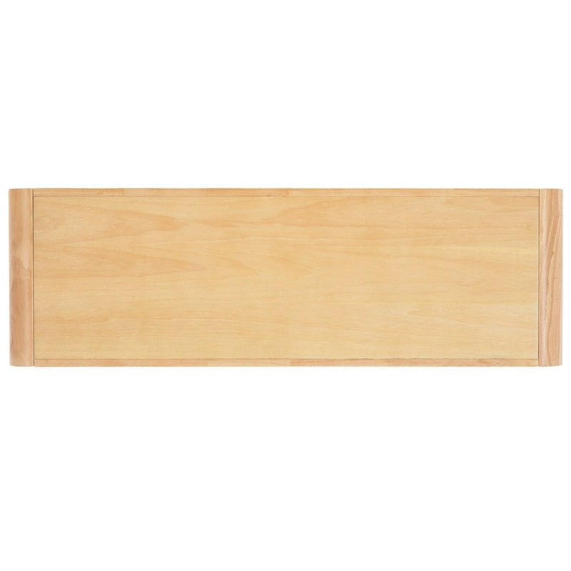 2-laags consoletafel met massief houten frame