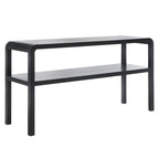 2-laags consoletafel met massief houten frame