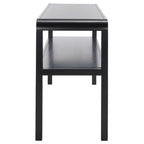 2-laags consoletafel met massief houten frame