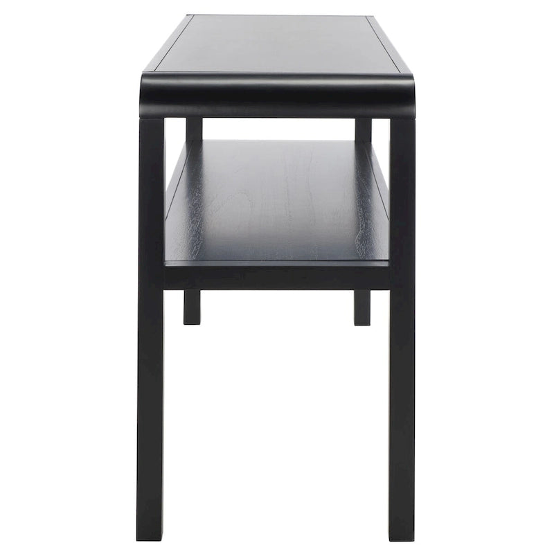 2-laags consoletafel met massief houten frame