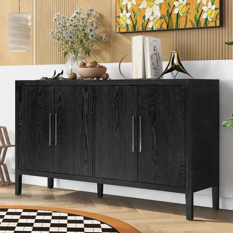 Dressoir met 4 deuren en verstelbare planken