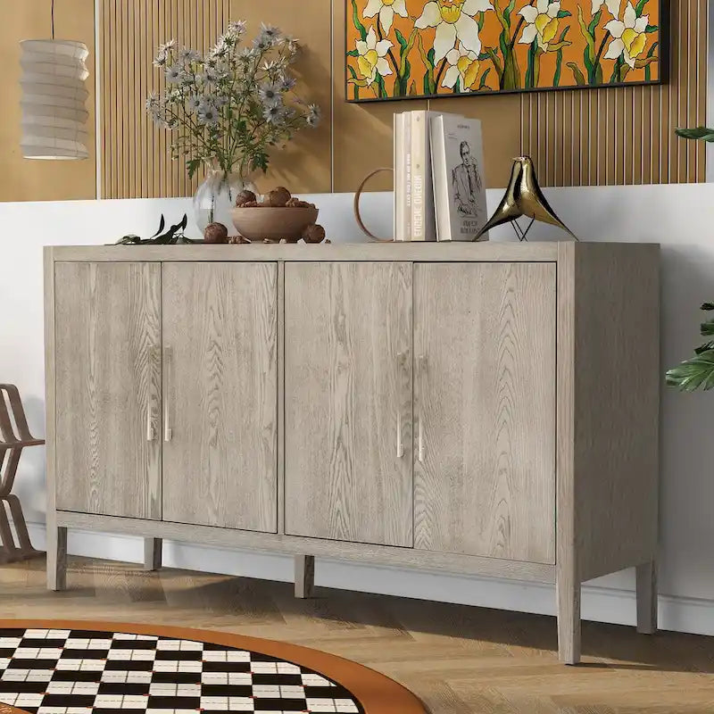 Dressoir met 4 deuren en verstelbare planken