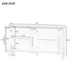 Dressoir met 4 deuren en verstelbare planken