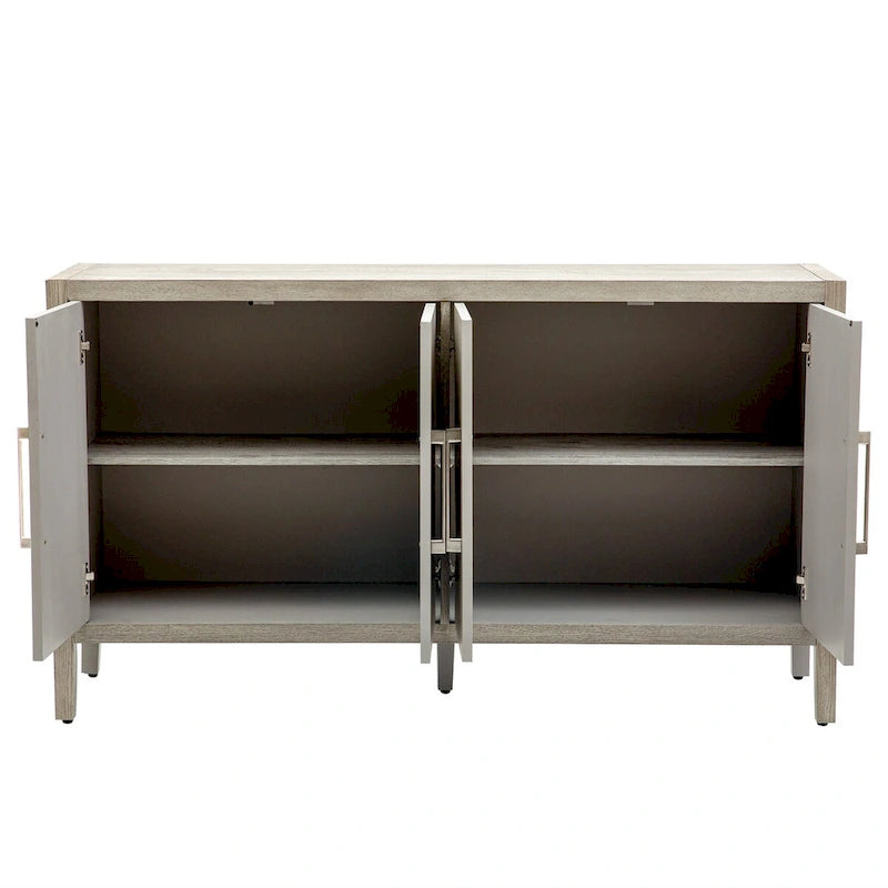 Dressoir met 4 deuren en verstelbare planken