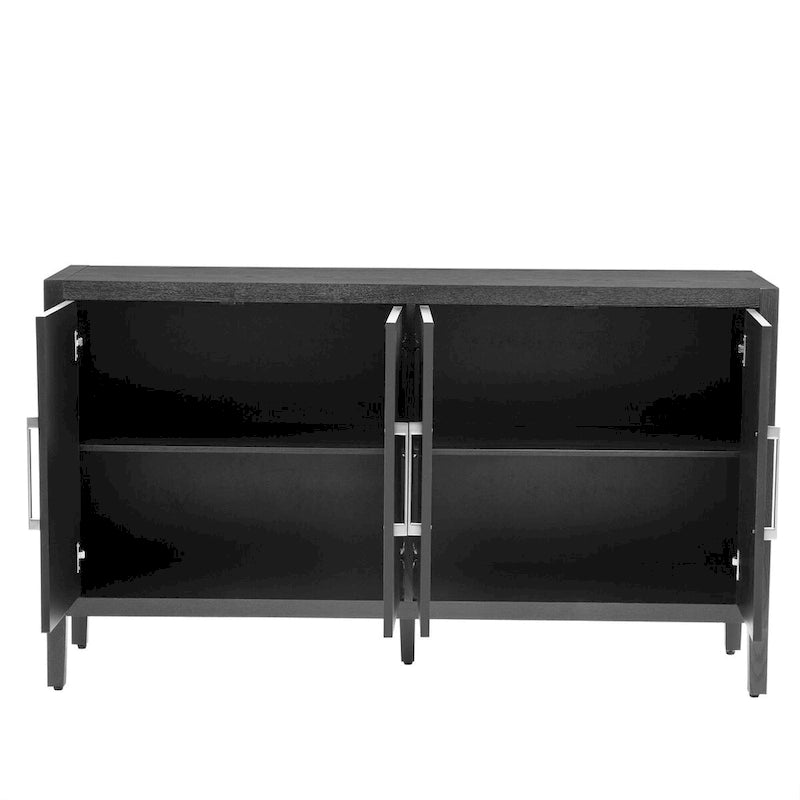 Dressoir met 4 deuren en verstelbare planken