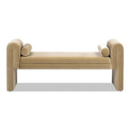 60,5" Gestoffeerde gangbank met gebogen armleuning