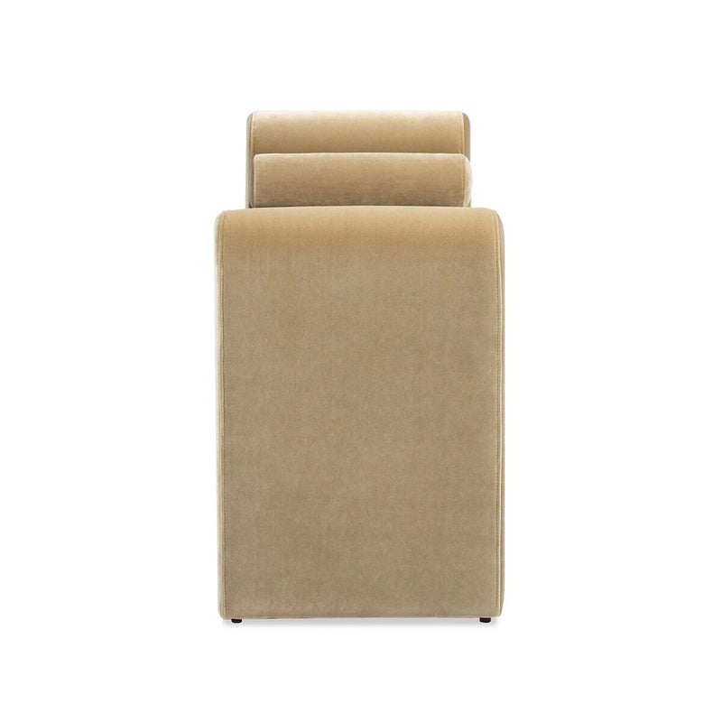 60,5" Gestoffeerde gangbank met gebogen armleuning