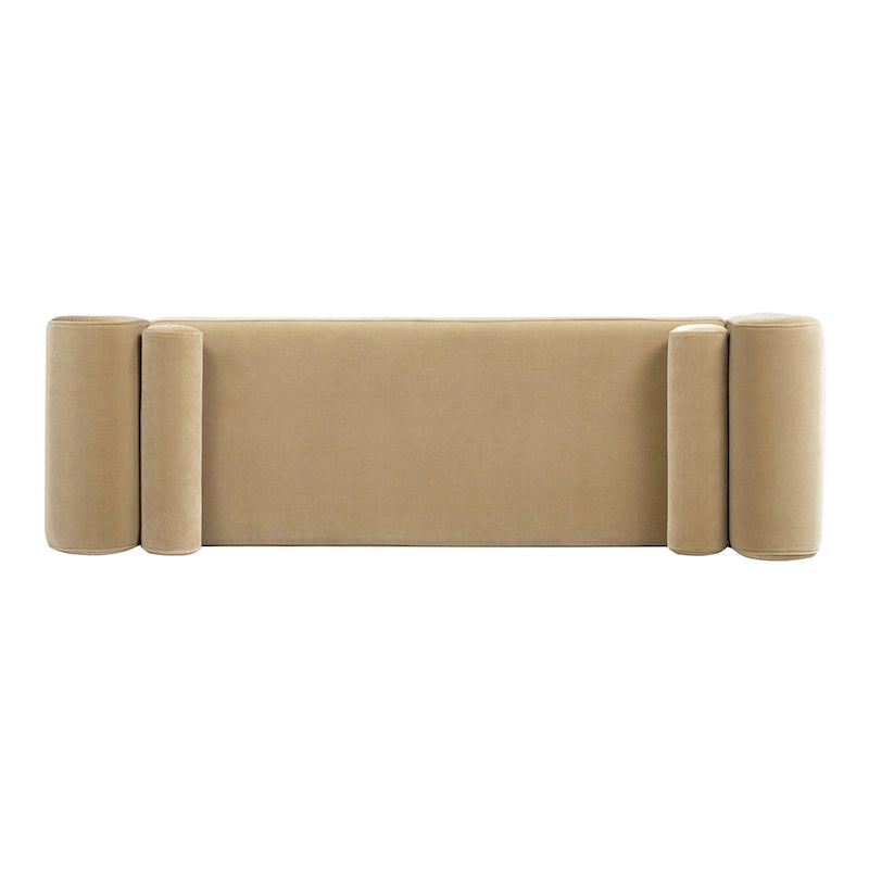 60,5" Gestoffeerde gangbank met gebogen armleuning
