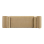 60,5" Gestoffeerde gangbank met gebogen armleuning