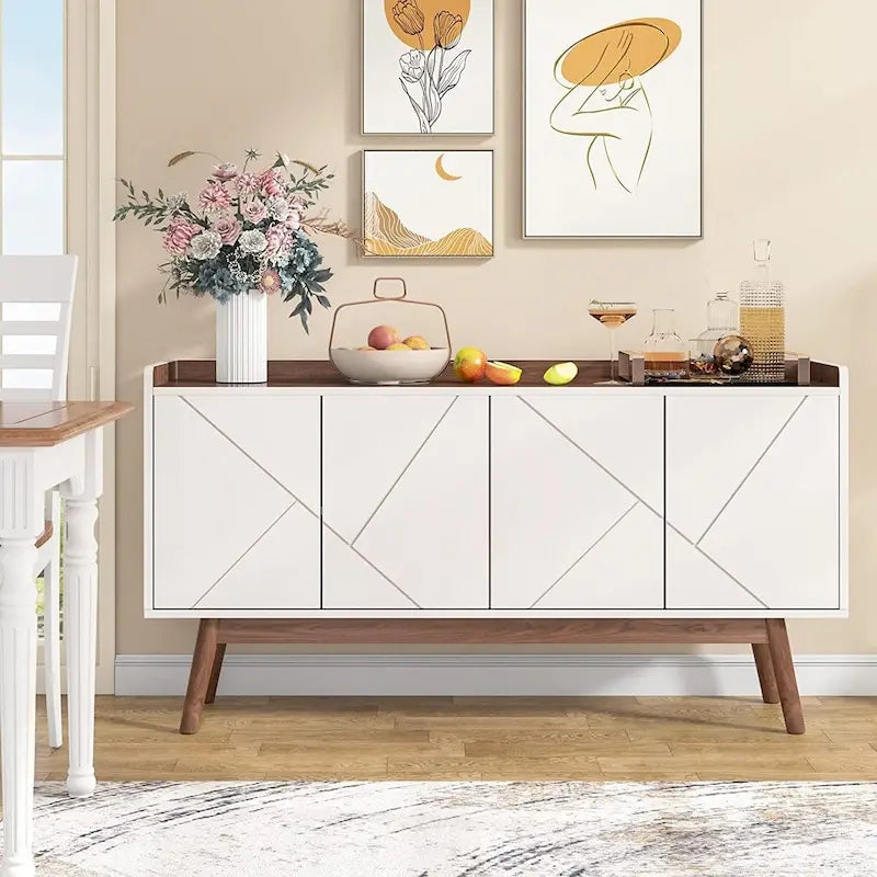 55-inch dressoir met opbergruimte en deuren