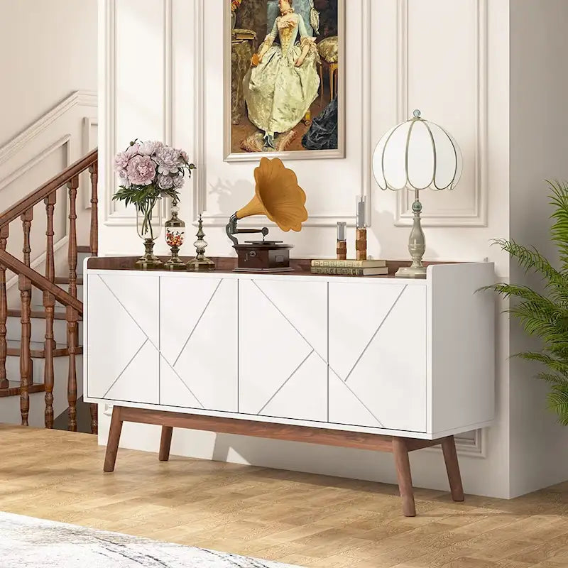 55-inch dressoir met opbergruimte en deuren