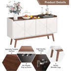 55-inch dressoir met opbergruimte en deuren