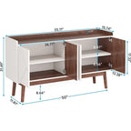 55-inch dressoir met opbergruimte en deuren