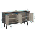 55-inch dressoir met opbergruimte en deuren