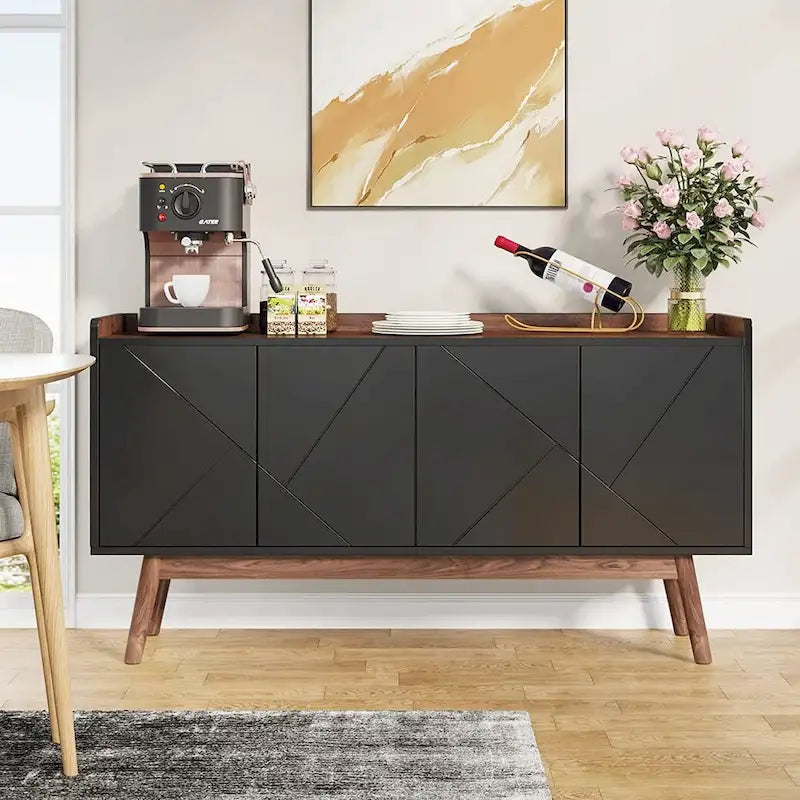 55-inch dressoir met opbergruimte en deuren