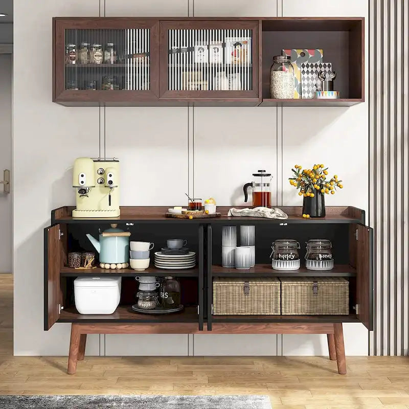 55-inch dressoir met opbergruimte en deuren