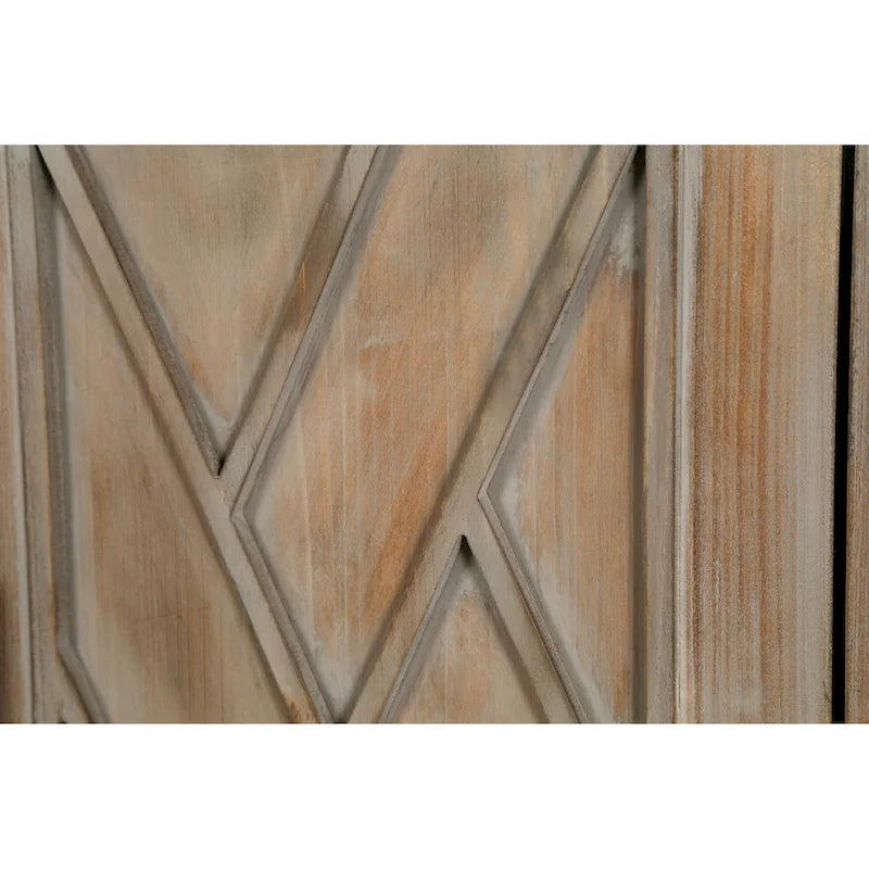 Houten opbergkast met 4 deuren
