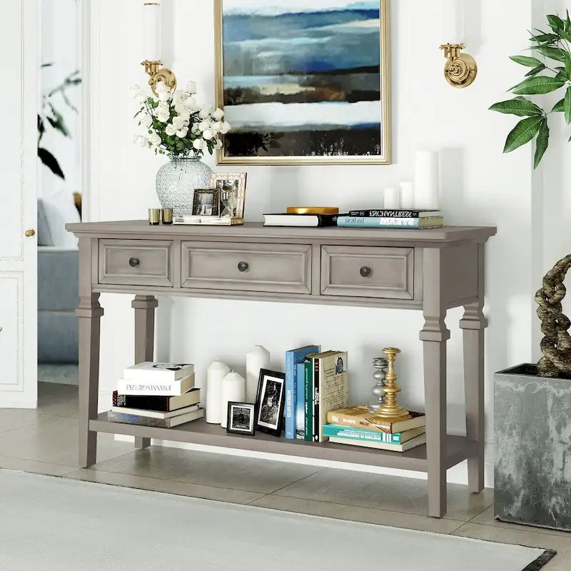 Sidetable met 3 Laden en Onderplank