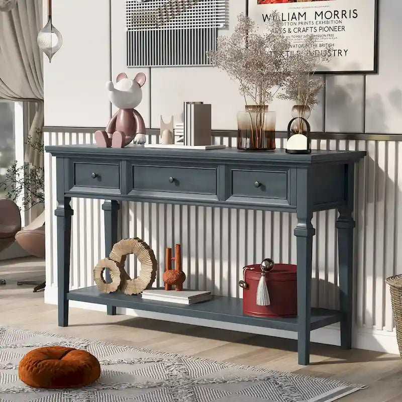 Sidetable met 3 Laden en Onderplank