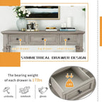 Sidetable met 3 Laden en Onderplank