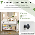 Sidetable met 3 Laden en Onderplank